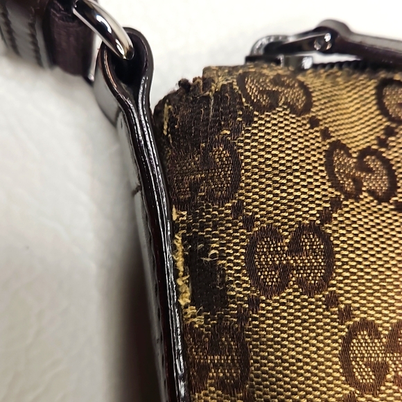 Authentic Gucci Monogram Classic Crossbody Handbag Purse Authentic - Picture 12 of 16